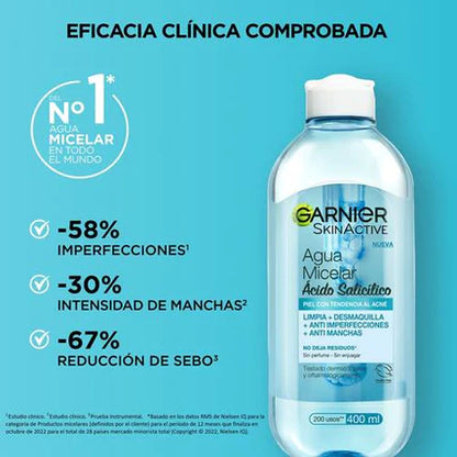 Agua Micelar Garnier Anti-Imperfecciones Express Aclara 400 ml