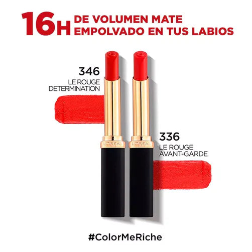 Labial Loreal Color Riche Intense Volume Matte Le Rouge 346