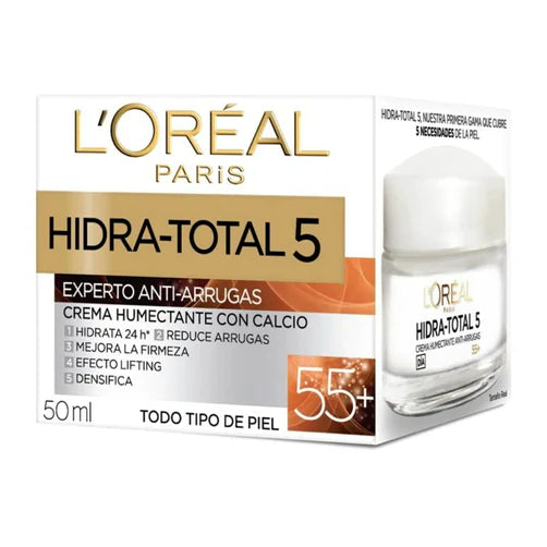 Crema Loreal Hidratotal 5 Antiarrugas +55 50ml