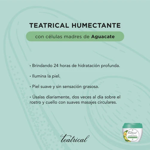 Crema facial Teatrical células Madre Humectante 200ml