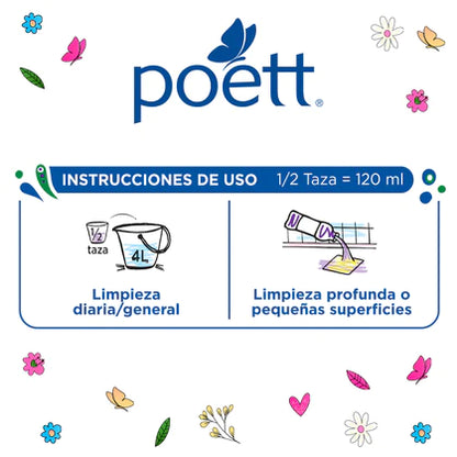 Limpiador de Piso Poett Flores de Primavera 485 ml