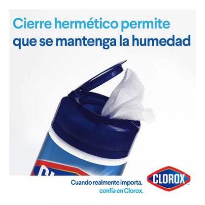 Toallitas Desinfectantes Clorox Expert Frasco 30un