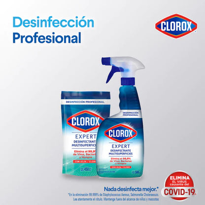 Limpiador Desinfectante Multisuperficies Clorox Expert gatillo 500 ml