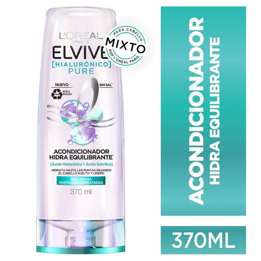 Acondicionador Elvive Hialurónico Pure 370ml