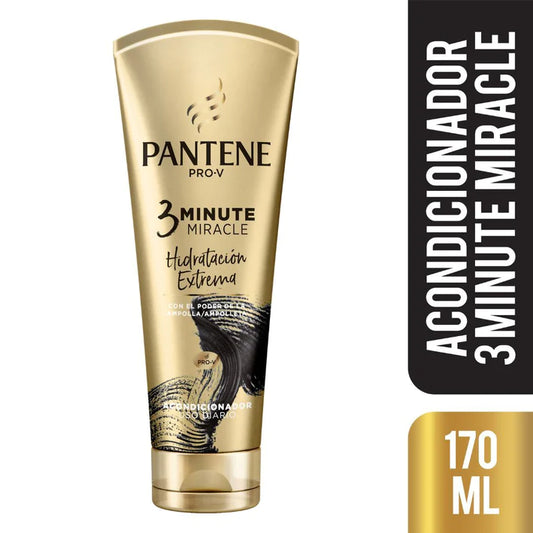 Pack x 3 Acondicionador Pantene 3 minutos Hidratación 170ml