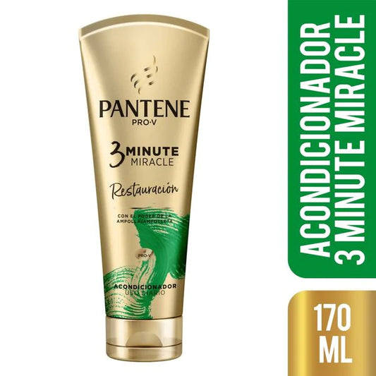 Pack x 3 Acondicionador Pantene 3 minutos Restauración 170ml