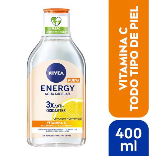 Agua micelar Nivea Energy Vitamina C 400ml