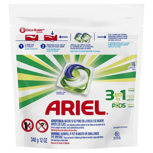 Ariel pods detergente en capsulas 16 unds