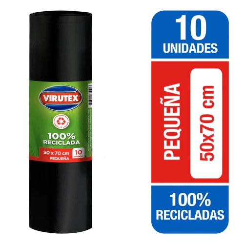 Bolsa de Basura Virutex Bio-rollo 50x70 Clasica 10 unid