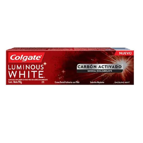 Pack x 3 Pasta dental Colgate Luminous White carbon Activado 90gr