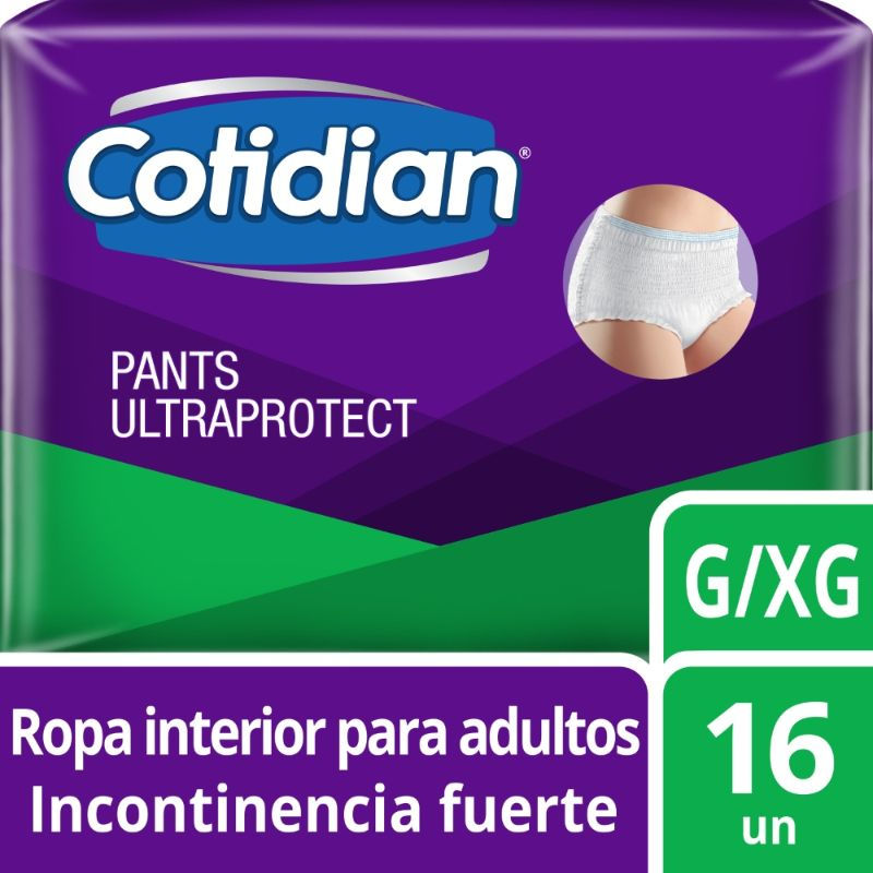 Cotidian Pants Ultra Protect Incontinencia Fuerte 16 Un P/M