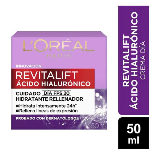 Crema facial Revitalift con ácido hialurónico Día 50ml