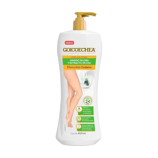 Crema piernas Goicoechea Ginkgo y extracto de uva 400ml