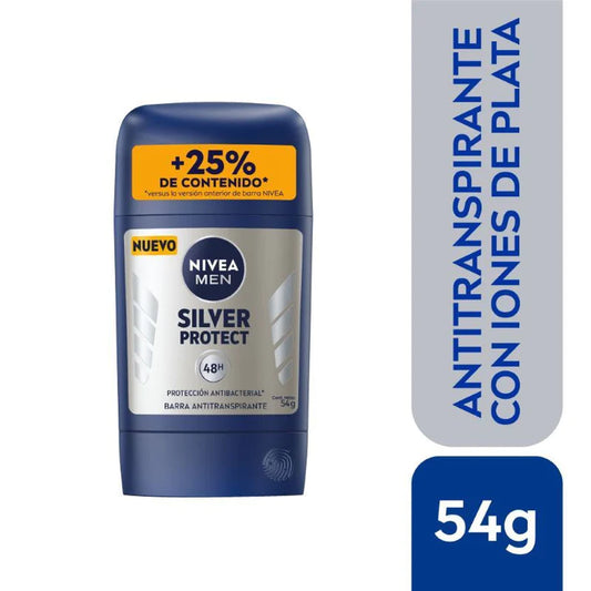 Desodorante barra Nivea Men Silver Protec 54gr