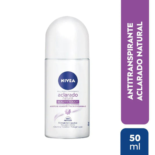 Desodorante roll on Nivea Aclarado Natural Beauty Touch 50ml