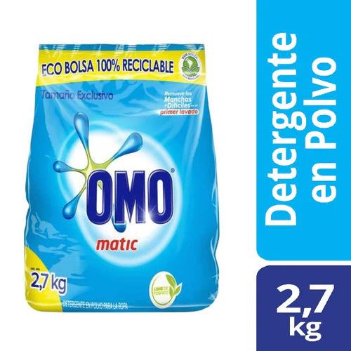 Detergente polvo Omo Matic 2,7 Kg