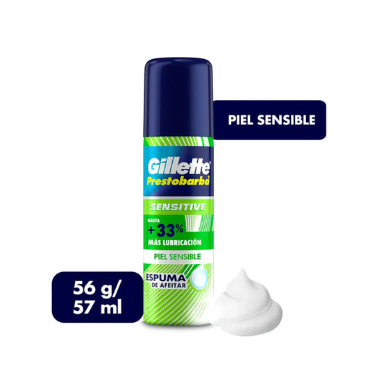 Espuma de Afeitar Gillette Sensitive Portatil 56gr/ 57ml