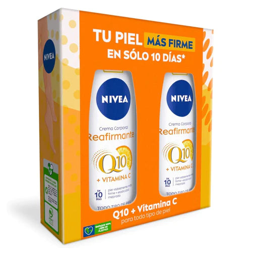 Estuche Crema corporal Nivea Q10 400ml x2