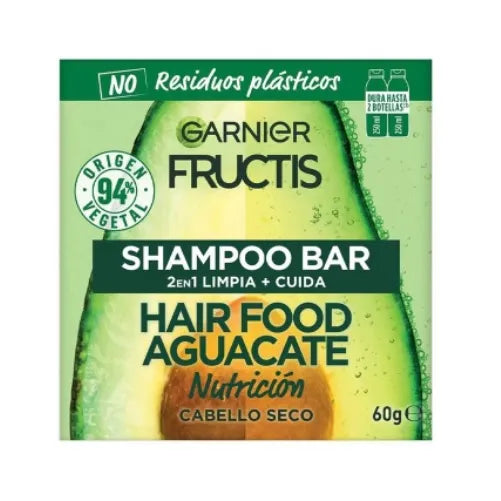 Shampoo Fructis Hair Food barra Palta 60 gr (1 unidad)