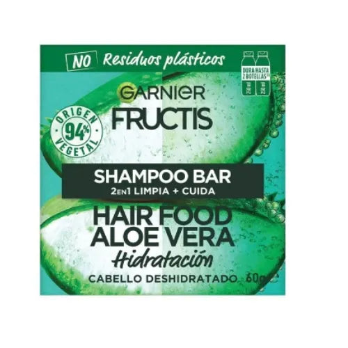 Shampoo Fructis Hair Food barra Aloe 60 gr (1 unidad)