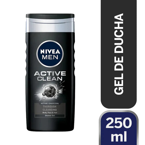 Gel de Ducha Nivea Active Clean Hombre 250ml