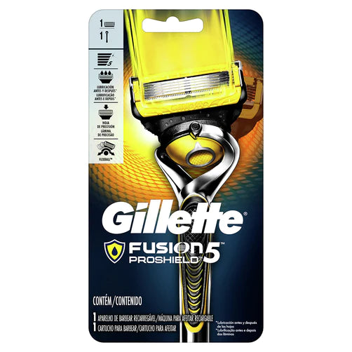 Maquina Gillette Fusion proshield5 + 1 cartucho recargable