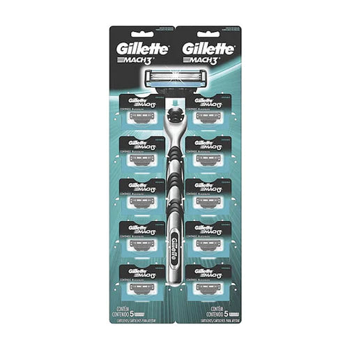 Repuesto Gillette Mach3 display 10 unidades