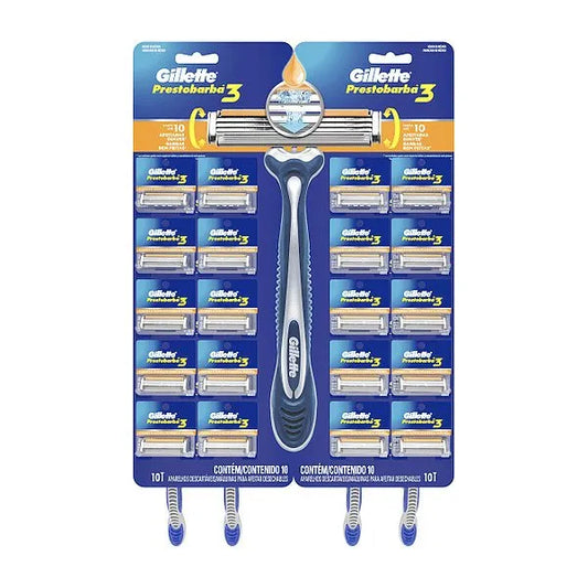 Máquina de afeitar desechable Gillette Prestobarba 3 display 24 unidades