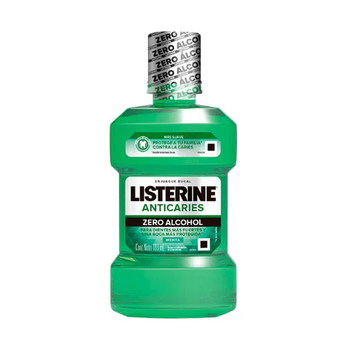 Pack x 3 Enjuague bucal Listerine Anticaries Zero Alcohol 180ml
