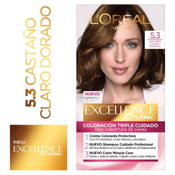 Excellence L’Oréal 5.3 Castaño Claro Dorado