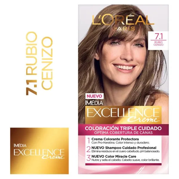 Excellence L’Oréal 7.1 Rubio Cenizo