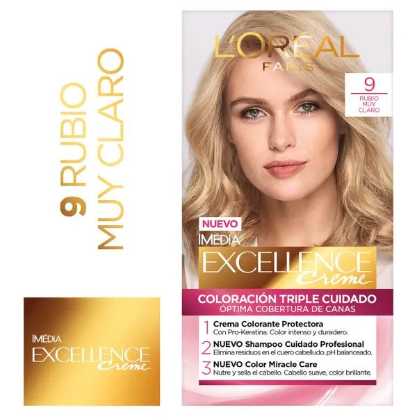 Excellence L’Oréal 9 Rubio Muy Claro