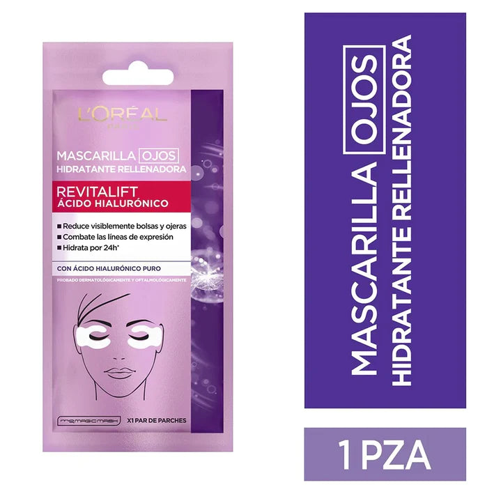 Mascarilla de ojos Revitalift con ácido hialurónico 6g