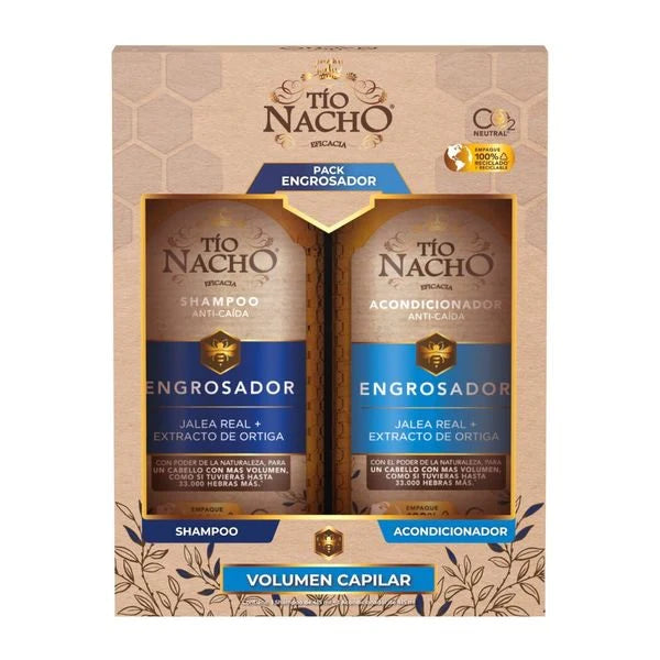 Pack Tío Nacho Engrosador shampoo + acondicionador 415ml