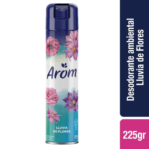 Pack x 3 Aromatizante spray Arom Lluvia de Flores 225gr