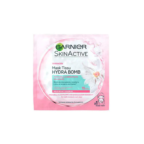 Pack x 3 Mascarilla tela Garnier Hidratante Hidra Bomb Calmante