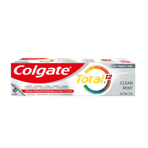 Pack x3 Pasta dental Colgate Total12 clean mint 75ml