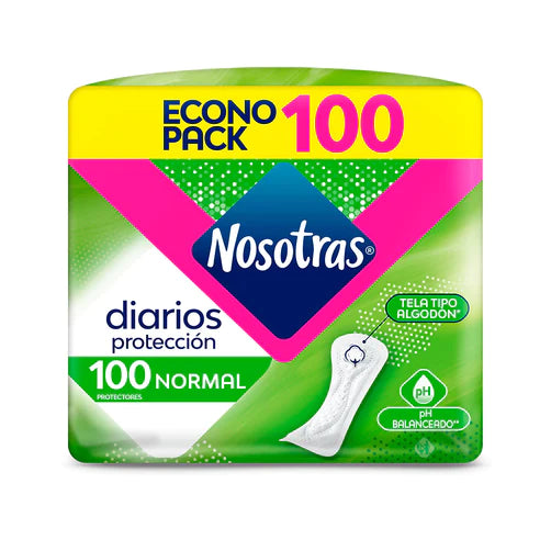 Pack x 3 Protectores Diarios Nosotras Normal 100 unds.