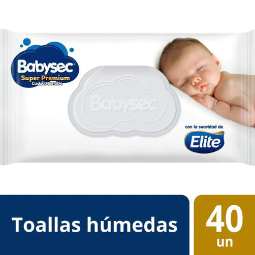 Pack x 3 Toallitas húmedas Babysec Super Premium 40 unidades