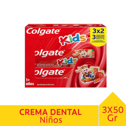 Pasta dental Colgate Kid 3x2 Fresa 50grs.