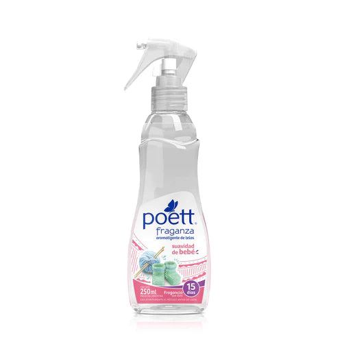 Aromatizante de telas Poett suavidad de bebe 250ml con gatillo