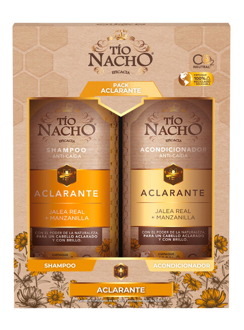 Pack Tío Nacho Aclarante shampoo + acondicionador 415ml (unitario)