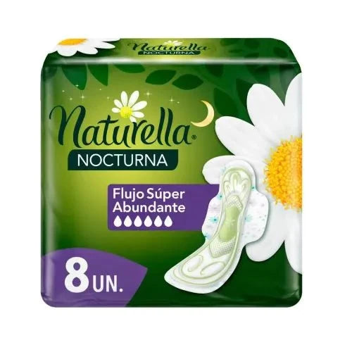 Pack x 3 Toalla higienica Naturella nocturna 8 unidades