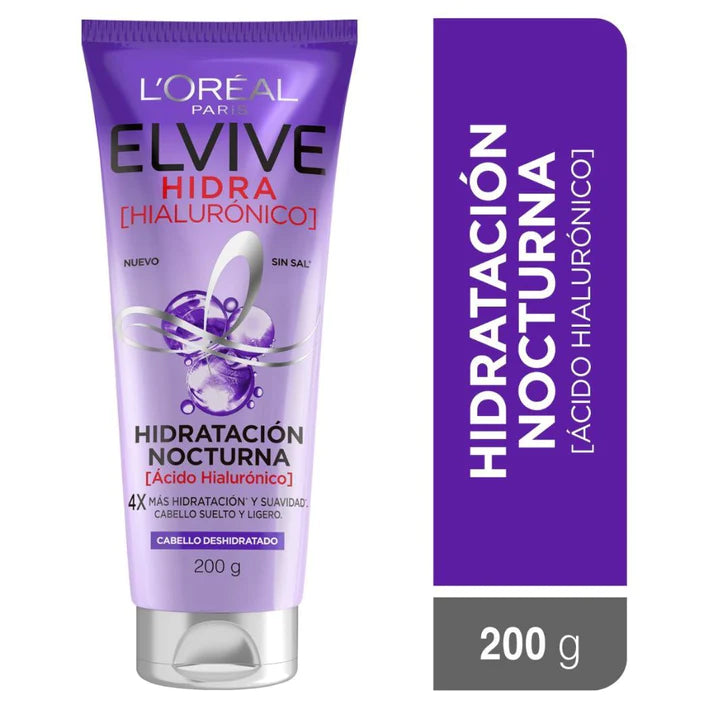 Tratamiento Nocturno Elvive Hidra Hialuronico 200g