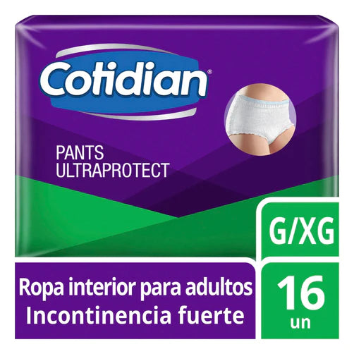 Cotidian Pants Ultra Protect Incontinencia Fuerte 16 Un G/XG