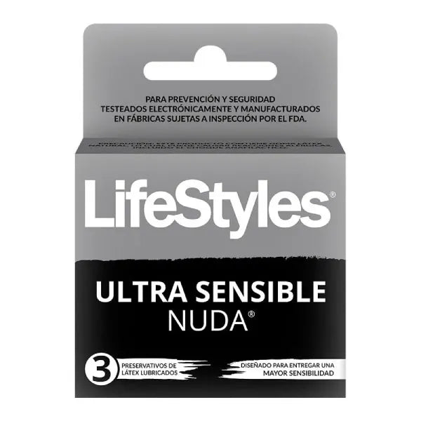 Preservativo LifeStyles Ultra Sensible Nuda 3 unidades