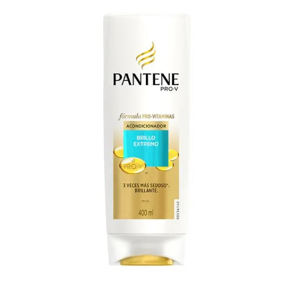 Pack x 3 Acondicionador Pantene Brillo Extremo 400ml