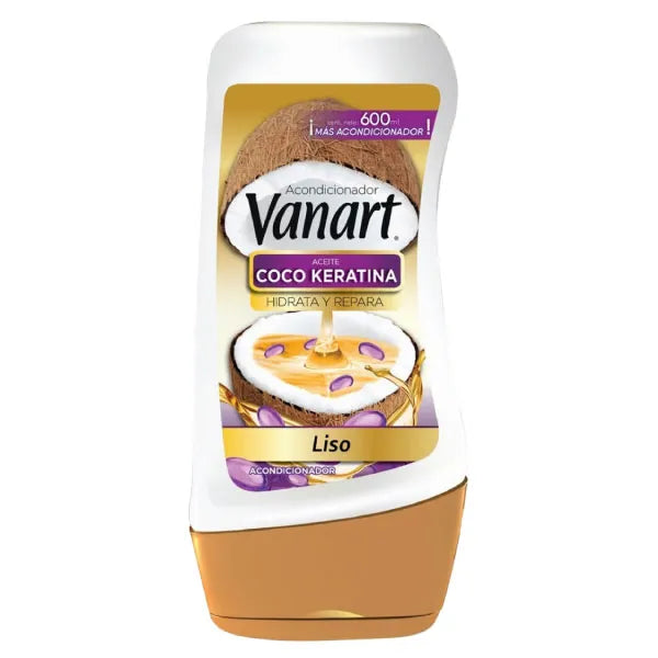 Acondicionador Coco keratina Vanart Liso 600ml